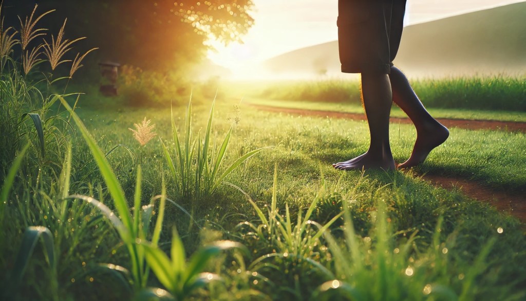 למה כדאי לנו ללכת יחפים על&nbsp;האדמה
